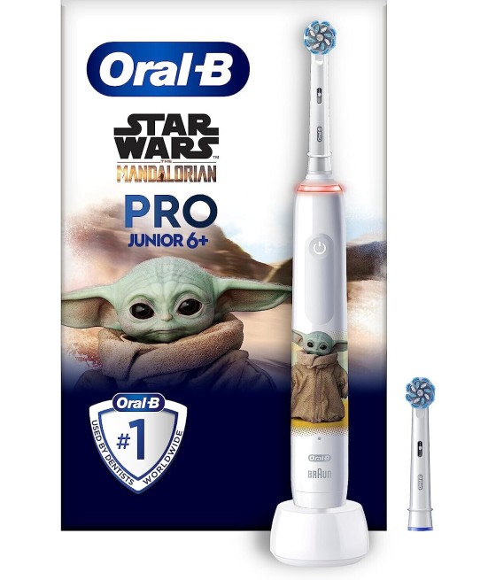 Oral-B Pro Junior 6+ Star Wars The Mandalorian elektrische Kinderzahnbürste