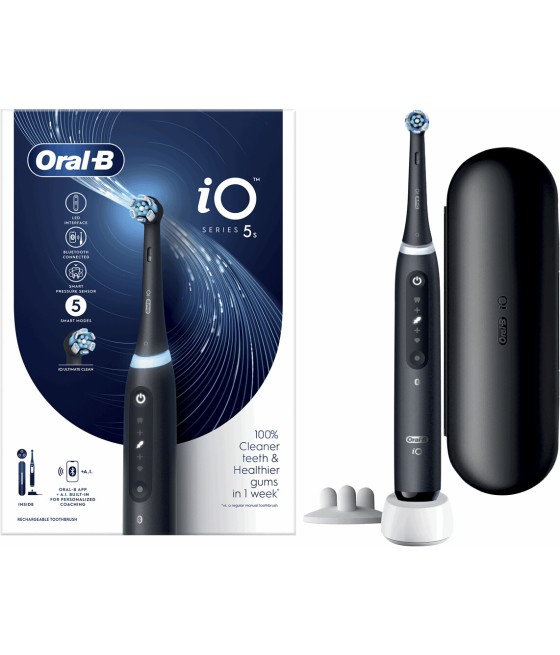 Oral-B iO Series 5s Elektrische Zahnbürsten Matt Schwarz