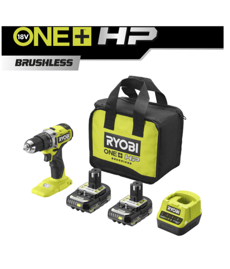 Ryobi 18 V HP Akku-Schlagbohrschrauber RPD18C-220S inkl. Akku und Ladegerät