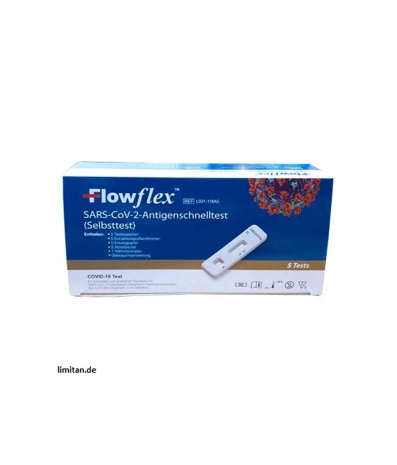 Laientest- Flowflex COVID-19 Antigen Schnelltest 5er Box